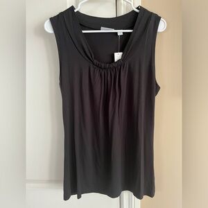 NWT- Women’s, Black, Scoop Neck, Sleeveless, Dressy Shirt